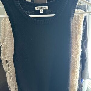 Rag Poets Black Women's Crew Neck Sweater